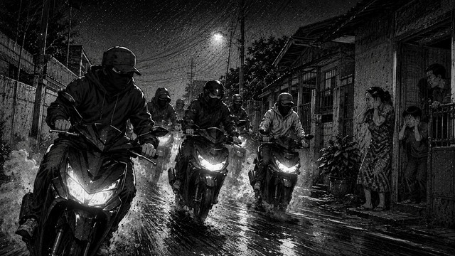 Ilustrasi geng motor. Foto: kumparan