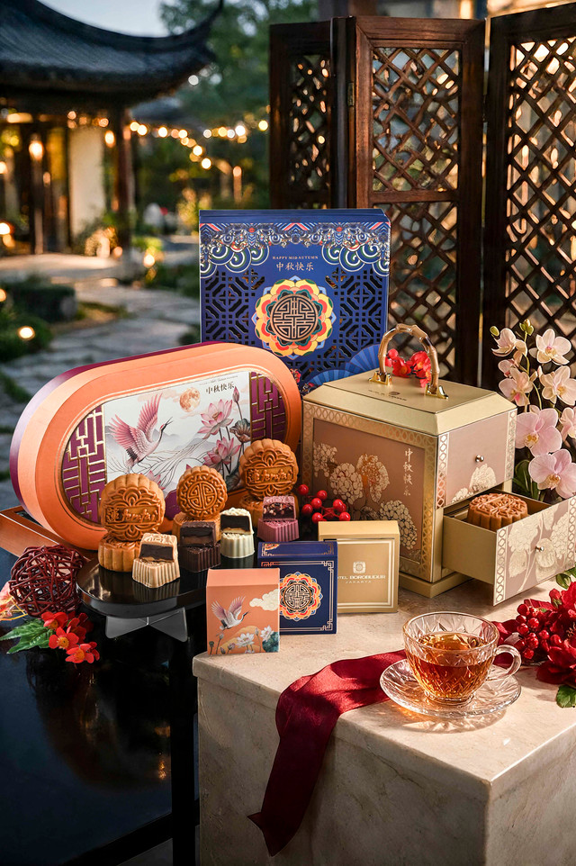 Koleksi Mooncake Hotel Borobudur Jakarta. Foto: Dok. Hotel Borobudur