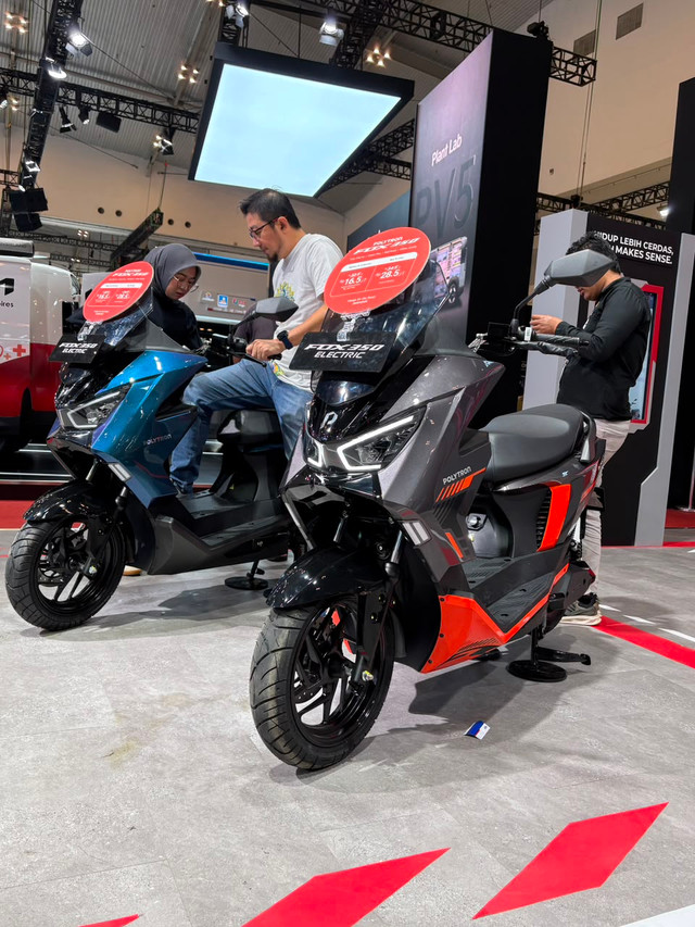 Pameran motor listrik Polytron di GIIAS 2026. Foto: Fitra Andrianto/kumparan