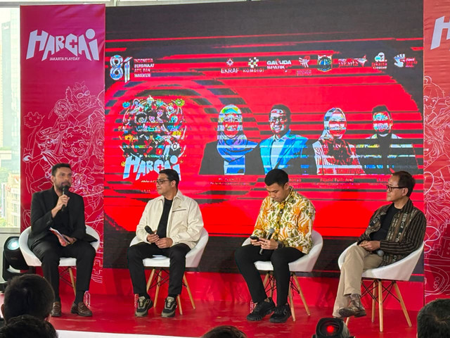 Acara Hari Game Indonesia (HARGAI) 2026 di Garuda Spark Innovation Hub, Fx Sudirman, Jakarta Pusat, Sabtu (8/8/2026). Foto: Kevin Daniel/kumparan