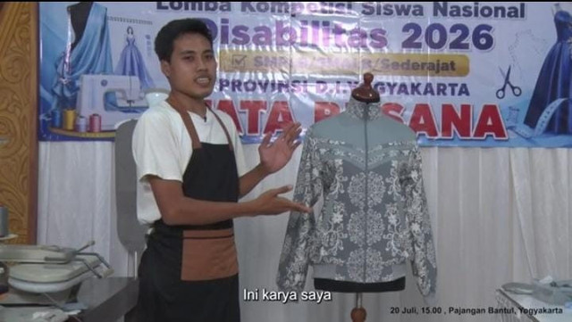 Dua siswa SLB dari DIY meraih juara 1 Lomba Kompetensi Siswa tingkat Nasional cabang tata busana dan merangkai bunga. #publisherstory #pandanganjogja 