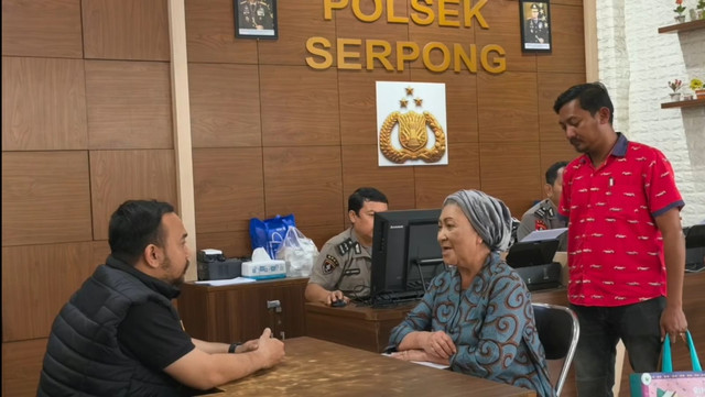 Seorang Lansia di Tangsel laporkan penyekapan yang ia alami. Foto: Dok. Pribadi