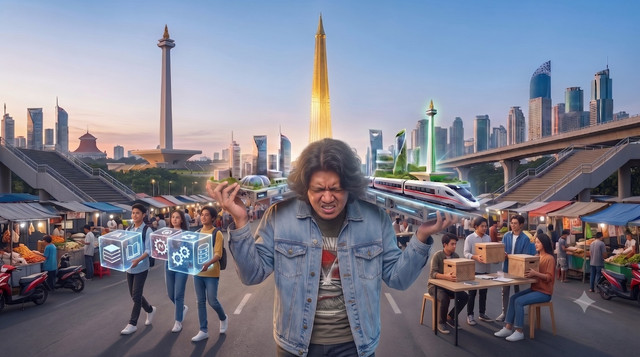 Ilustrasi masa depan bangsa di pundak Gen Z. Foto: Dokumentasi pribadi