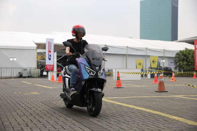 Test ride Polytron FOX 350 di GIIAS 2026. Foto: Polytron
