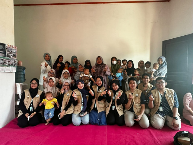 Dokumentasi acara sosialisasi mahasiswa KKNT bersama peserta program GEMBIRA