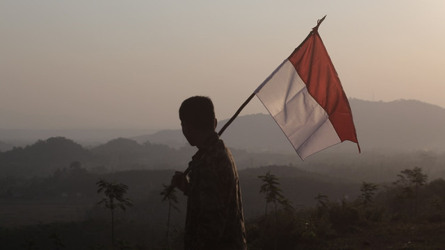 Ilustrasi semboyan HUT RI ke-81. Foto: Unsplash.com/Rizky Rahmat Hidayat