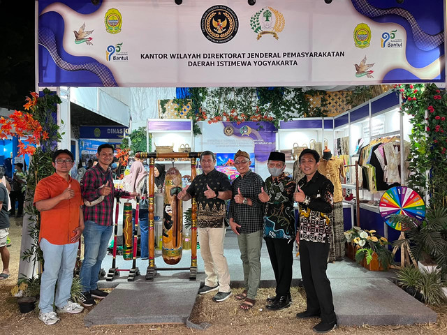 stand bantul creative expo dimeriahkan hasil karya wbp se-diy