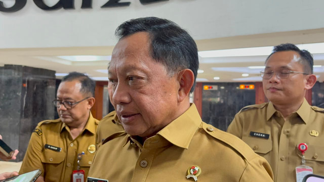 Menteri Dalam Negeri, Tito Karnavian di Kompleks Parlemen, Senayan, Jakarta, Senin (10/8/2026). Foto: Nasywa Athifah/kumparan