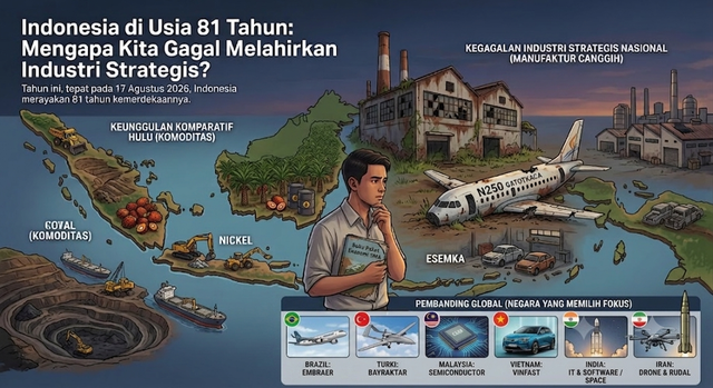 Indonesia di Usia 81 Tahun: Mengapa Kita Gagal Melahirkan Industri Strategis?