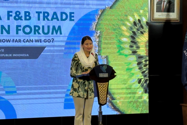 Wakil Menteri Perdagangan Dyah Roro Esti dalam F&B Trade Forum di Kantor Kemendag, Jakarta pada Selasa (11/8/2026). Foto: Argya Maheswara/kumparan
