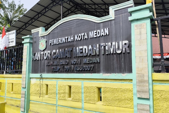 Kantor Camat Medan Timur, Selasa (11/8/2026). Foto: Amar Marpaung/kumparan