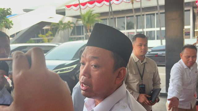 Menteri ATR/BPN Nusron Wahid di Kompleks Parlemen, Senayan, Jakarta, Selasa (11/8). Foto: Nasywa Athifah/kumparan