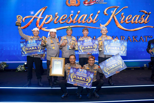 Polres Bogor meraih juara 2 Lomba Ketahanan Pangan Polri Kategori Inovasi Tingkat Polres Kluster I dalam ajang Awarding Day Apresiasi Kreasi Polri di Gedung The Tribrata, Dharmawangsa, Jakarta Selatan, Selasa (11/8/2026). Foto: Dok. Istimewa