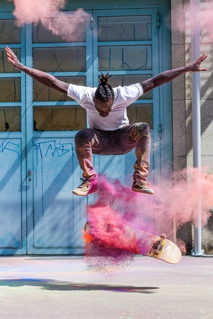 Ilustrasi skateboard, skateboarder, skae. Foto: Pixabay