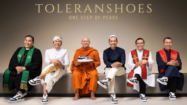 Aerostreet Rilis Toleranshoes, Satukan 6 Pemuka Agama dalam Kampanye Toleransi. Foto: Instagram @aerostreet