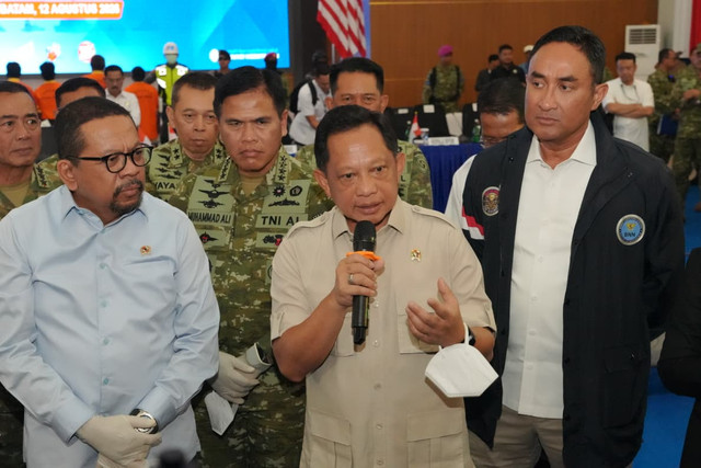 Mendagri Tito Karnavian menekankan peran pemda dalam pencegahan dan penindakan penyalahgunaan ketamin usai pemusnahan 1,3 ton ketamin di Batam, Rabu (12/8/2026). Foto: Dok. Kemendagri