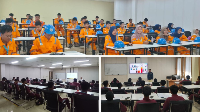 Suasana kelas pelatihan Petugas Pengukur Isi Tangki Minyak Bumi di PPSDM Migas. (Dok. Humas PPSDM Migas)