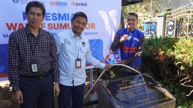 Peresmian Wakaf Sumur Bor, Sinergi DT Peduli, Wakaf DT dan Bank Indonesia untuk Masyarakat Dusun Taipa, Maros (Sumber: DT Peduli)