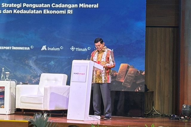 Direktur Utama MIND ID Maroef Sjamsoeddin dalam MINDialoge di Energy Building, Jakarta pada Rabu (12/8/2026). Foto: Argya Maheswara/kumparan