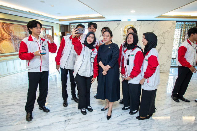 Audiensi Puan dengan Peserta Parja Terbaik 2024-2025 di Kompleks Parlemen, Senayan, Jakarta, Rabu (12/8/2026). Foto: Aditya Nugraha/kumparan