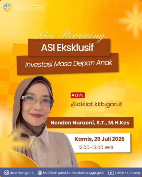 Ruang Belajar bersama Bubid menghadirkan edukasi publik melalui siaran langsung di platform digital sebagai bagian dari inovasi pelayanan yang lebih dekat dengan masyarakat. Foto: Diklat KKB Garut.