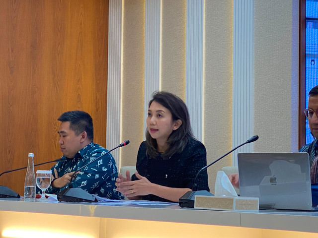 Juru Bicara Kementerian Luar Negeri, Yvonne Mewengkang, pada Press Briefing Mengenai Isu Terkini Polugri di Kementerian Luar Negeri, Jakarta, Kamis (13/8/2026). Foto: Aditya Nugraha/kumparan