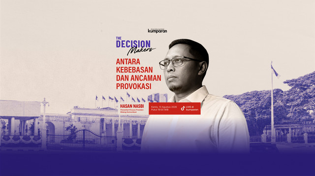 The Decision Makers kumparan bersama Penasihat Khusus Presiden Bidang Komunikasi, Hasan Nasbi. Foto: kumparan