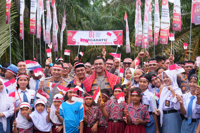 Polda Sumatera Utara resmikan Jembatan Merah Putih Presisi di Sumatera Utara, Kamis (13/8). Foto: Dok. Polda Sumut