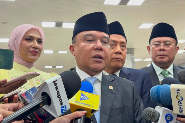 Wakil Ketua DPR Sufmi Dasco Ahmad di Kompleks Parlemen, Senayan, Jakarta, Jumat (14/8/2026). Foto: Nasywa Athifah/kumparan