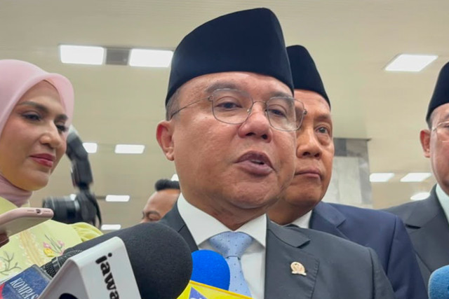 Wakil Ketua DPR Sufmi Dasco Ahmad di Kompleks Parlemen, Senayan, Jakarta, Jumat (14/8/2026). Foto: Nasywa Athifah/kumparan