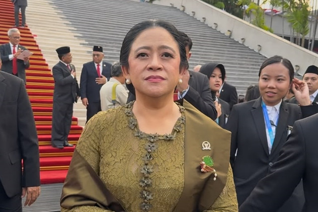 Ketua DPR Puan Maharani di Kompleks Parlemen, Senayan, Jakarta, Jumat (14/8/2026). Foto: Nasywa Athifah/kumparan