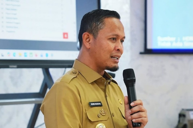 Wali Kota Pekanbaru Agung Nugroho meluruskan polemik Hak Guna Bangunan STC, menegaskan bahwa pemko tidak pernah menyatakan Mendagri memberi rekomendasi, melainkan hasil konsultasi pengelolaan aset, Jumat (14/8/2026). Foto: Diskominfo Pekanbaru