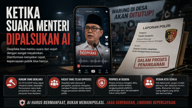 Ancaman Deepfake dan Urgensi Pengesahan Perpres AI