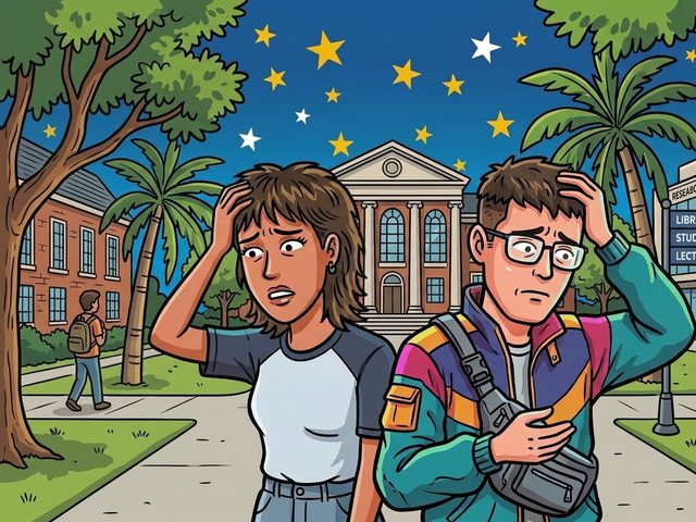 Ilustrasi Sarjana GEN Z kebingungan dalam memprioritaskan orientasi pilar setelah lulus pada dunia perkuliahan (StockAI) 