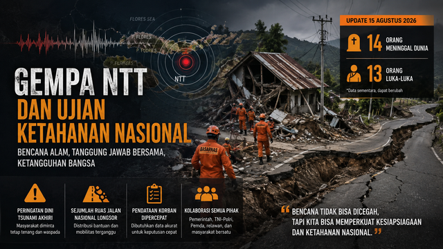 Gambar: Ilustrasi Gempa di NTT (Sumber: Istimewa)