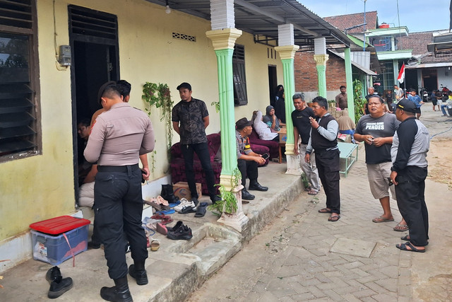 Rumah duka seorang bayi yang tewas usai terjebur ke sumur resapan di Desa Mojosari, Kecamatan Kauman, Kabupaten Tulungagung, Sabtu (15/8/2026). Foto: Polres Tulungagung
