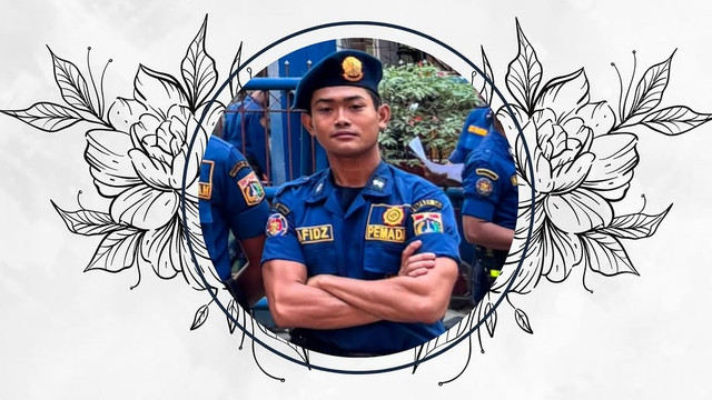 Anggota PJLP Sektor Pademangan Suku Dinas Gulkarmat Kota Administrasi Jakarta Utara, Hafidz Imammudin Saleh meninggal dunia. Foto: Instagram/ @humasjakfire