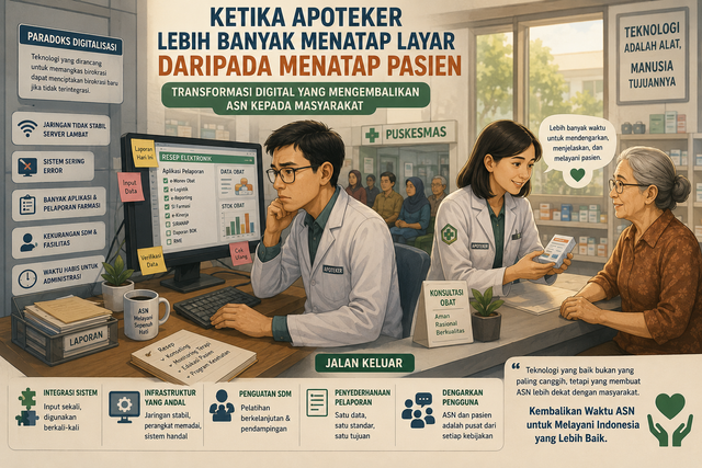 Transformasi Digital yang Mengembalikan ASN kepada Masyarakat, Dok. AI.