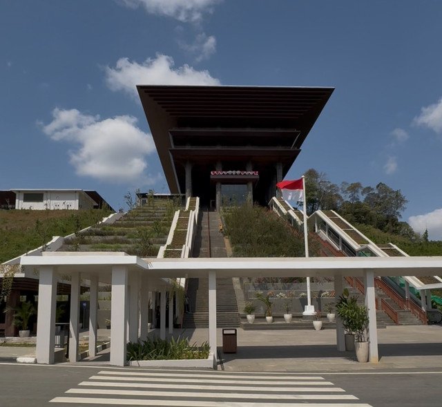 Tangga Demokrasi bagian dari gedung Istana Wakil Presiden di IKN. Foto: Dok. Istimewa