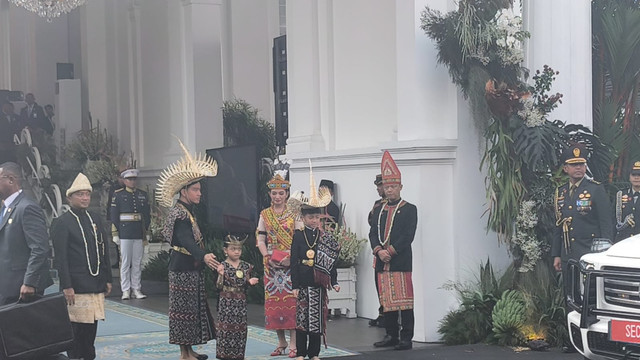 Wapres Gibran Rakabuming tiba di Istana Merdeka, Jakarta, Senin (17/8/2026). Foto: Zamachsyari/kumparan