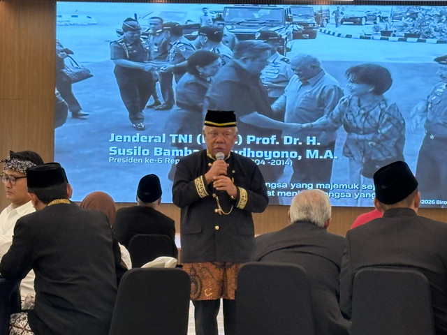 Kepala OIKN Basuki Hadimuljono usai mengikuti upacara pengibaran bendera Merah Putih di HUT RI ke 81 di IKN, Senin (17/8/2026). Foto: Nur Pangesti/kumparan