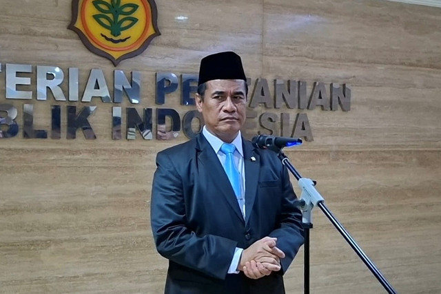Mentan Andi Amran Sulaiman di Kantor Kementan, Jakarta Selatan, Selasa (18/8/2026). Foto: Widya Islamiati/kumparan