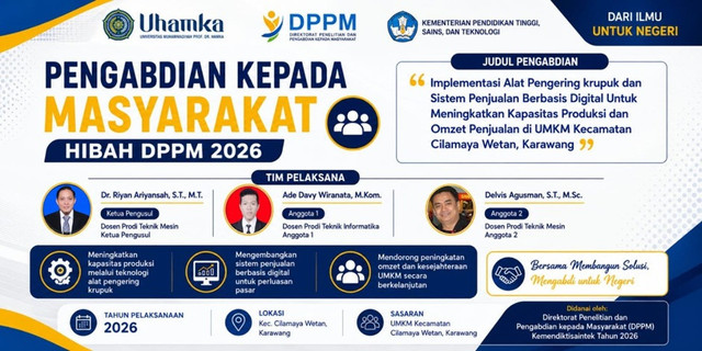 Tingkatkan Kapasitas Produksi UMKM, Dosen Teknik Mesin FTII Uhamka PKM
