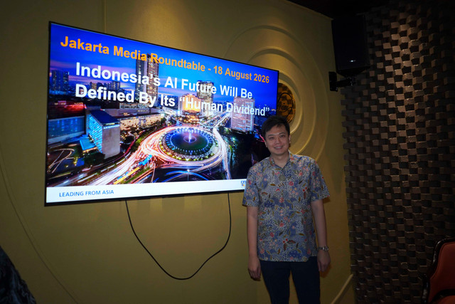 Assistant Dean (Digital Operations) di National University of Singapore atau NUS Business School Tan Hong Ming dalam diskusi dengan media di Jakarta, Selasa (18/8/2026). Foto: Dok. APRW Asia