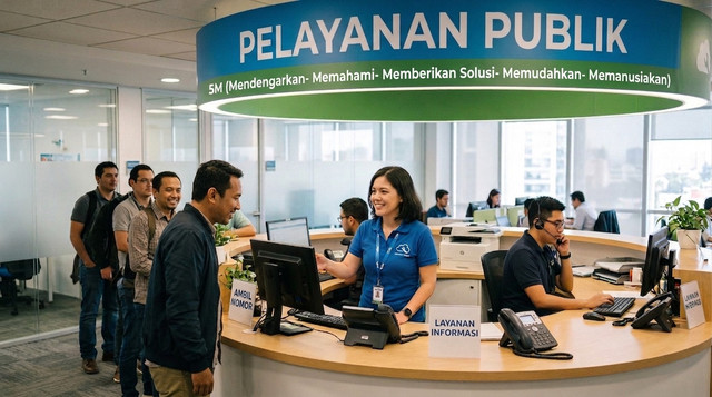 Ilustrasi Pelayanan Publik (sumber: https://gemini.google.com/app/59e7974d67696d17?hl=id)