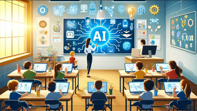 Artificial Intelligence Membuat Pembelajaran Interaktif dan Menyenangkan. Dok. AI