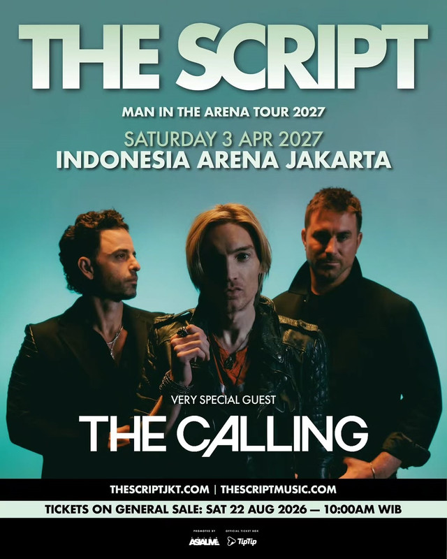 The Calling jadi special guest konser The Script di Jakarta. Foto: Instagram/@colorasialive