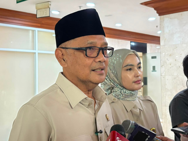 Menteri Haji Irfan Yusuf (Gus Irfan) di Kompleks Parlemen, Senayan, Jakarta, Rabu (19/8/2026). Foto: Nasywa Athifah/kumparan