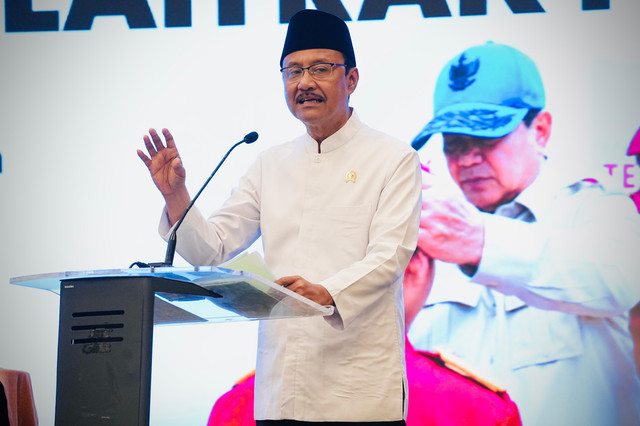 Mensos Gus Ipul buka peningkatan kapasitas pengelola kehumasan Sekolah Rakyat di Bogor, Rabu (19/8/2026), tekankan pentingnya peran humas sebagai mata, telinga, dan suara lembaga. Foto: Dok. Kemensos