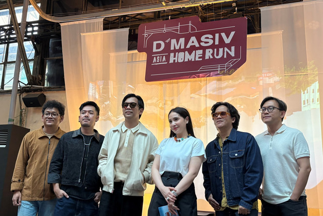 Konferensi pers tur konser D'Masiv ke lima negara Asia di Jakarta, Rabu (19/8/2026). Foto: Aprilandika Pratama/kumparan
